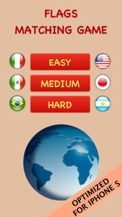Flags Memory Game. Скриншот 1