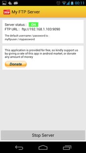 My FTP Server 2.1. Скриншот 2