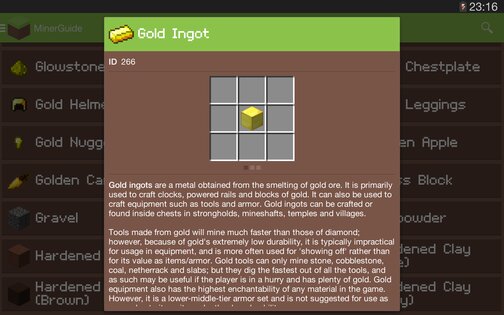 MinerGuide - For Minecraft 6.1.4. Скриншот 9