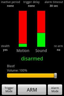 Motion & Sound Alarm 1.7.8. Скриншот 1