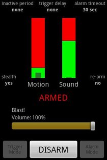 Motion & Sound Alarm 1.7.8. Скриншот 2