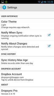 Dropsync – автосинхронизация с Dropbox 7.3.6. Скриншот 8