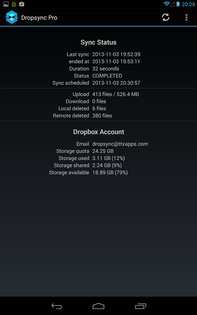 Dropsync – автосинхронизация с Dropbox 7.3.6. Скриншот 12
