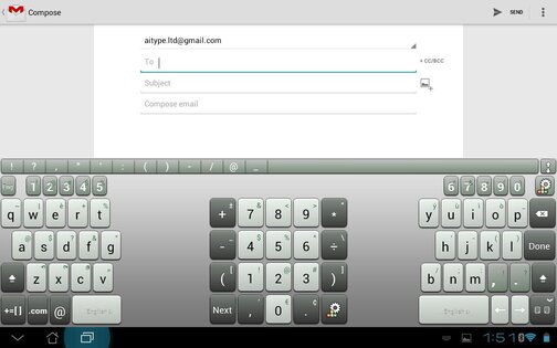 A.I.type keyboard 1.9.9.8. Скриншот 1