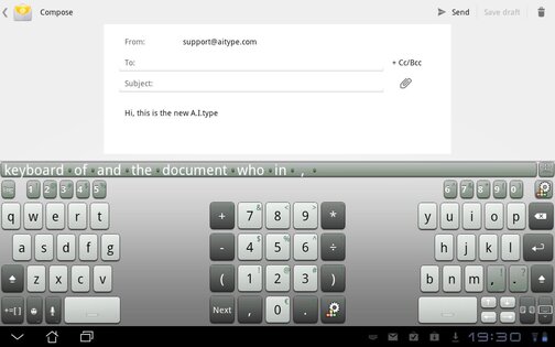 A.I.type keyboard 1.9.9.8. Скриншот 11