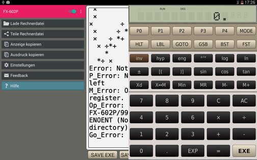 CASIO FX-602P 3.1.3. Скриншот 13