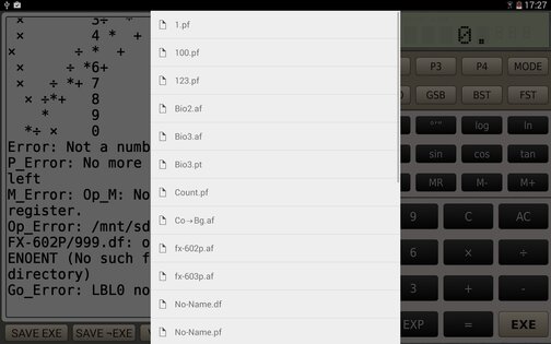 CASIO FX-602P 3.1.3. Скриншот 14