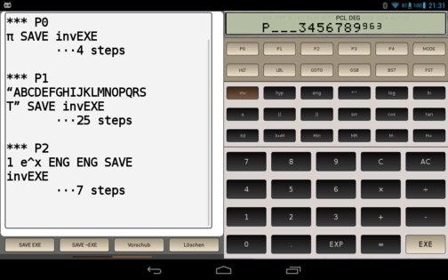 CASIO FX-602P 3.1.3. Скриншот 20