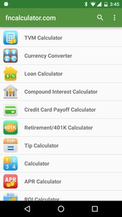 Financial Calculators 3.5.1. Скриншот 1