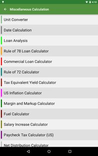 Financial Calculators 3.5.1. Скриншот 23