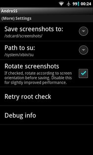 AndroSS 0.4.3. Скриншот 2