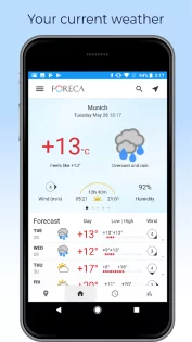Foreca Weather 4.76.0. Скриншот 1
