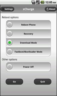 xCharge Reboot Options 1.6. Скриншот 2