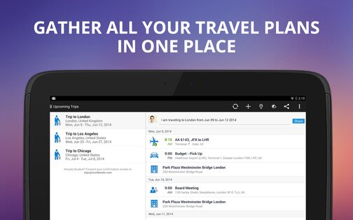 WorldMate 7.0.16. Скриншот 9