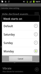 Calendroid 1.3.7. Скриншот 3
