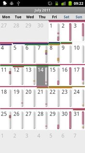 Calendroid 1.3.7. Скриншот 1