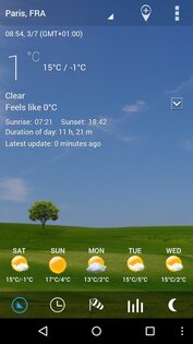 3D flip clock & weather 8.92.1. Скриншот 2
