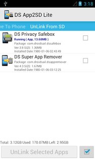 DroidSail Super App2SD (ROOT) 7.5. Скриншот 5