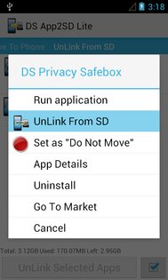 DroidSail Super App2SD (ROOT) 7.5. Скриншот 6