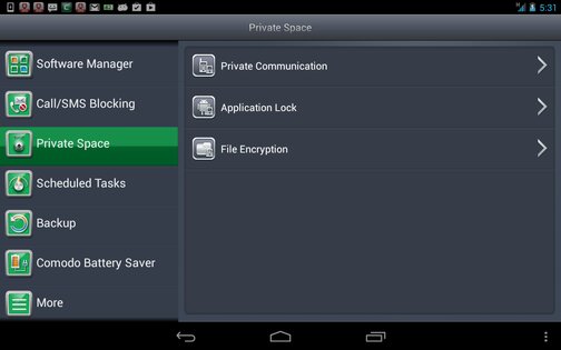 Comodo Mobile Security 2.8.2. Скриншот 20