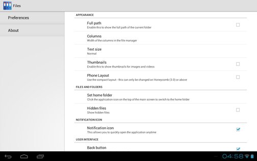 Zenfield File Manager 1.7.2. Скриншот 10