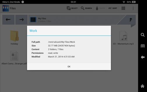 Zenfield File Manager 1.7.2. Скриншот 16