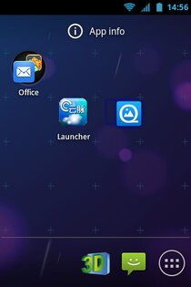 CC Launcher ICS Style (3D) 2.0.4. Скриншот 1