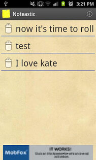 Noteastic 1.0. Скриншот 2