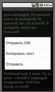 YourSms 2.1.0. Скриншот 2