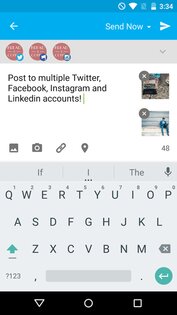 Hootsuite – отложенные посты в Твиттер и Инстаграм 10.31.0. Скриншот 1