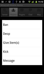 Mobile Admin for Minecraft (Free) 3.2.9. Скриншот 2