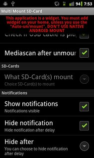 Multi Mount SD-Card Lite 2.50. Скриншот 4