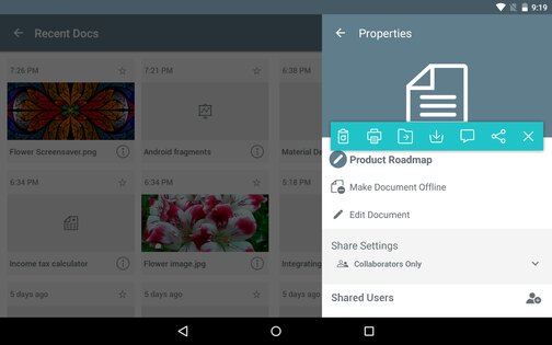 Zoho Docs 3.10. Скриншот 17