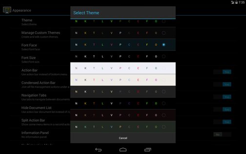 DroidEdit Free 1.23.6. Скриншот 4