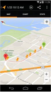 Google Мои треки 2.0.11. Скриншот 2