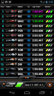 F1 2012 Timing App 4.923. Скриншот 3