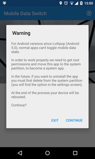 Mobile Data Switch 3.5.65. Скриншот 1