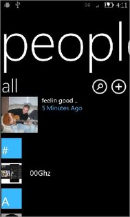WP7 Contacts 1.0. Скриншот 1