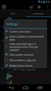 App Quarantine 1.29. Скриншот 3