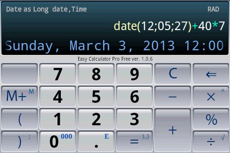 Easy Calculator Pro 1.3.7. Скриншот 5