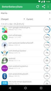 BetterBatteryStats 3.0-485 beta. Скриншот 5