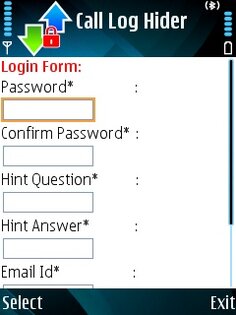 Call Log Hider 3.00. Скриншот 1