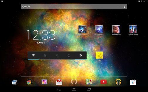 Vortex Galaxy Live Wallpaper 2.6.3. Скриншот 3