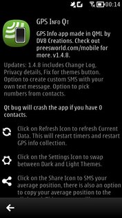 GPS Info Qt 1.4.9. Скриншот 1