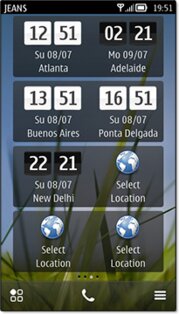 Dual Clock Widgets 1.10. Скриншот 1