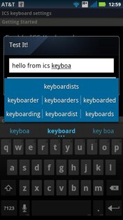 ICS - Keyboard 1.4.1. Скриншот 2