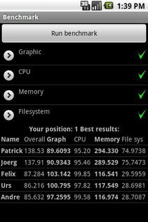 Benchmark 1.03. Скриншот 1