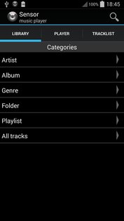 Sensor music player 2.5331. Скриншот 2