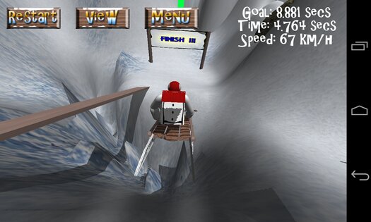 Extreme Luging 3D 3.0. Скриншот 3