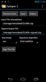 ZipSigner 3.4. Скриншот 1